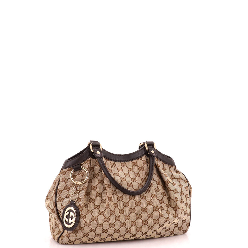 Sukey Tote GG Canvas with Leather Medium