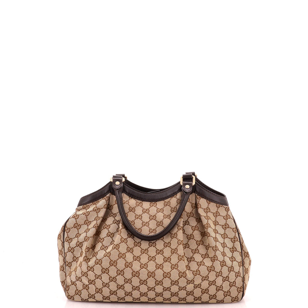 Sukey Tote GG Canvas with Leather Medium