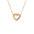 Trinity de Cartier Heart Pendant Necklace 18K Tricolor Gold with Diamonds