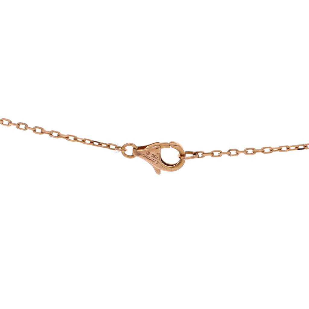 Trinity de Cartier Heart Pendant Necklace 18K Tricolor Gold with Diamonds