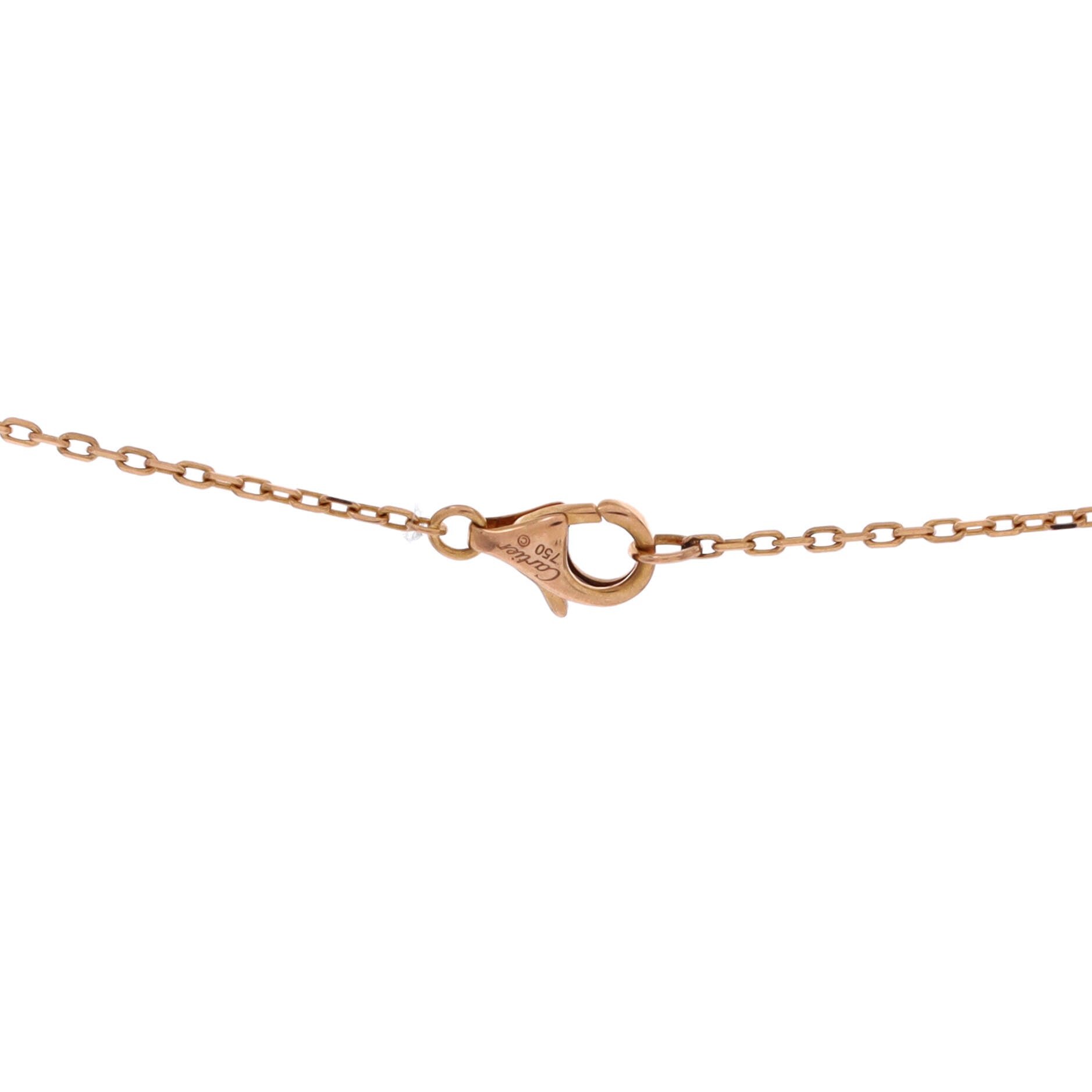 Trinity de Cartier Heart Pendant Necklace 18K Tricolor Gold with Diamonds