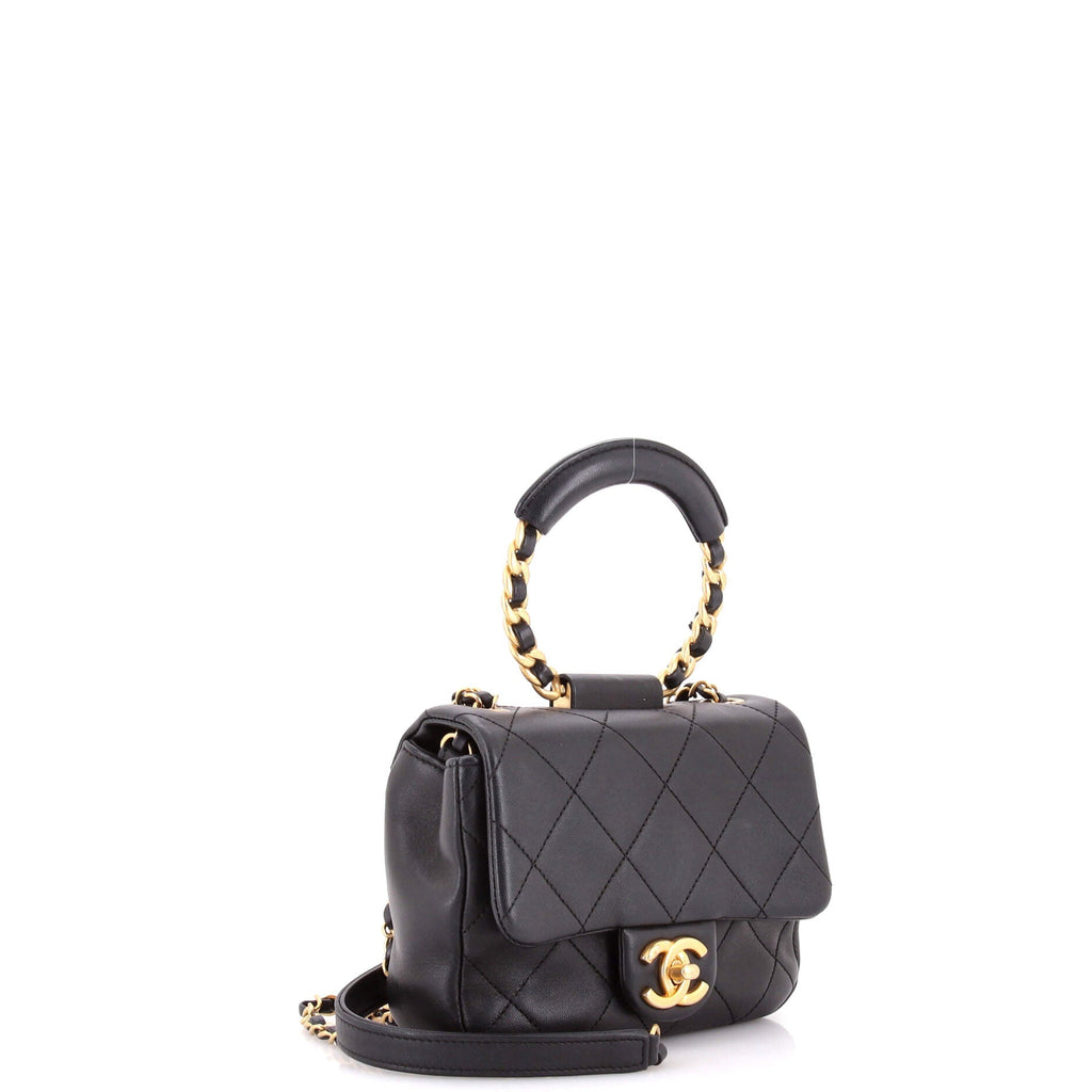 In The Loop Flap Bag Quilted Lambskin Small