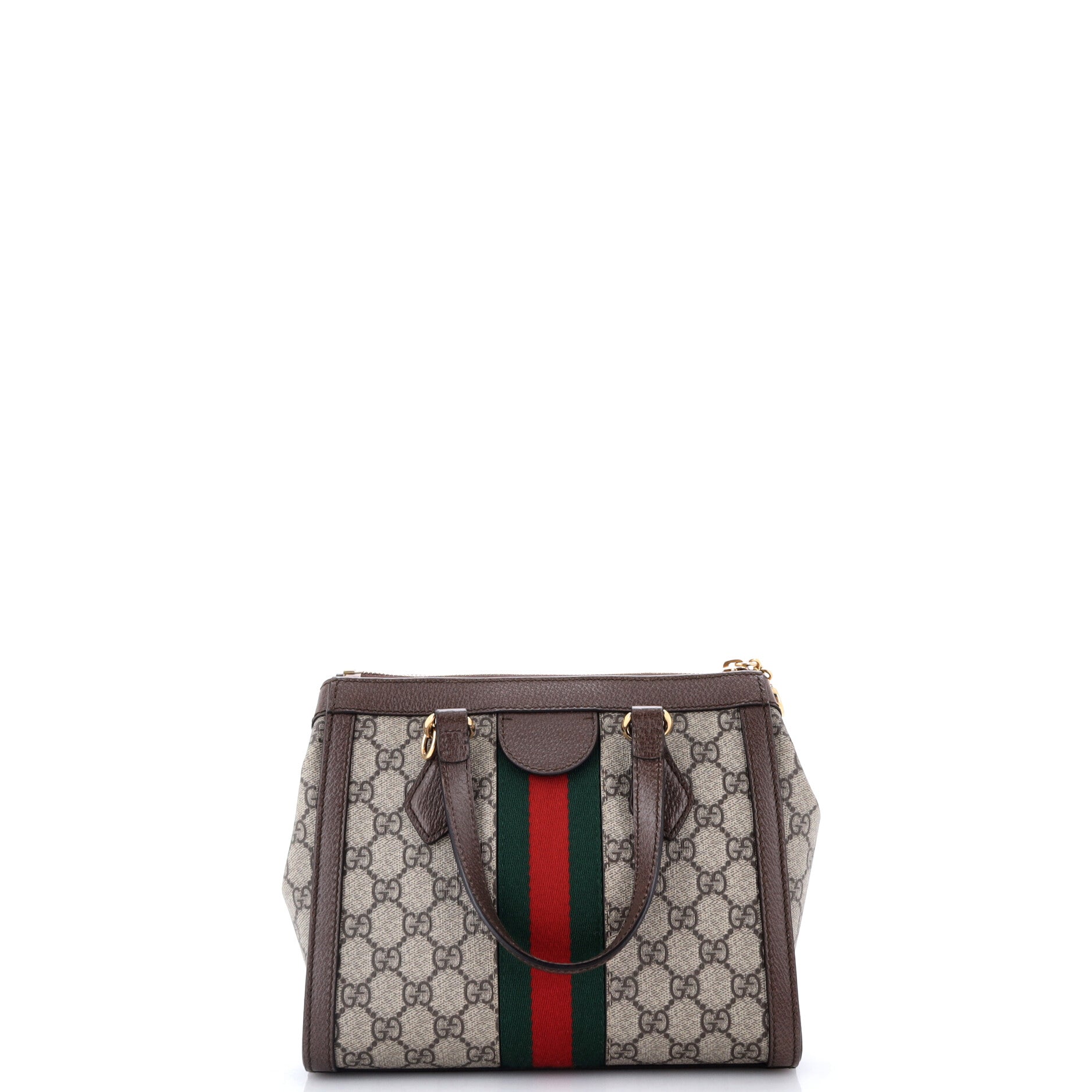 Ophidia Top Handle Tote GG Coated Canvas Small