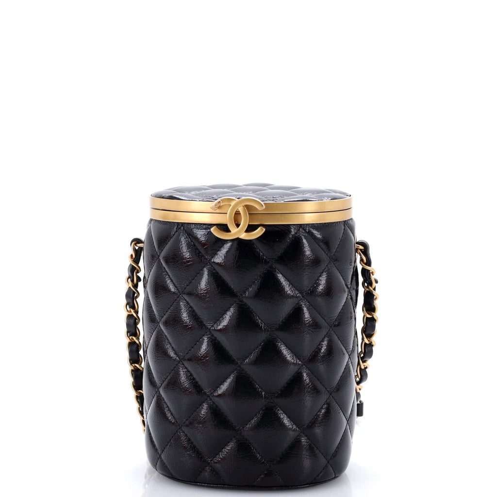 Crown Box Vanity Bag Quilted Lambskin Small