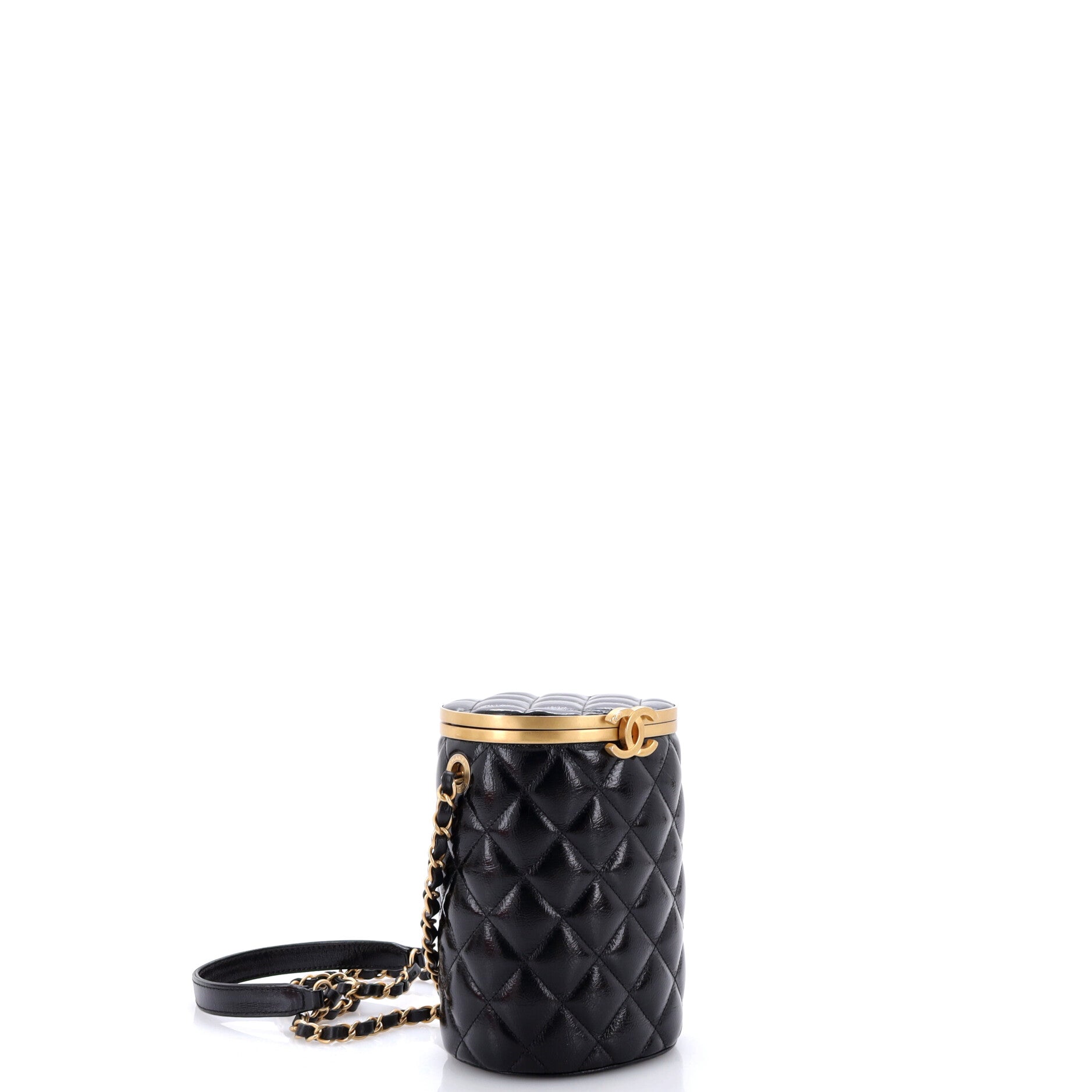 Crown Box Vanity Bag Quilted Lambskin Small