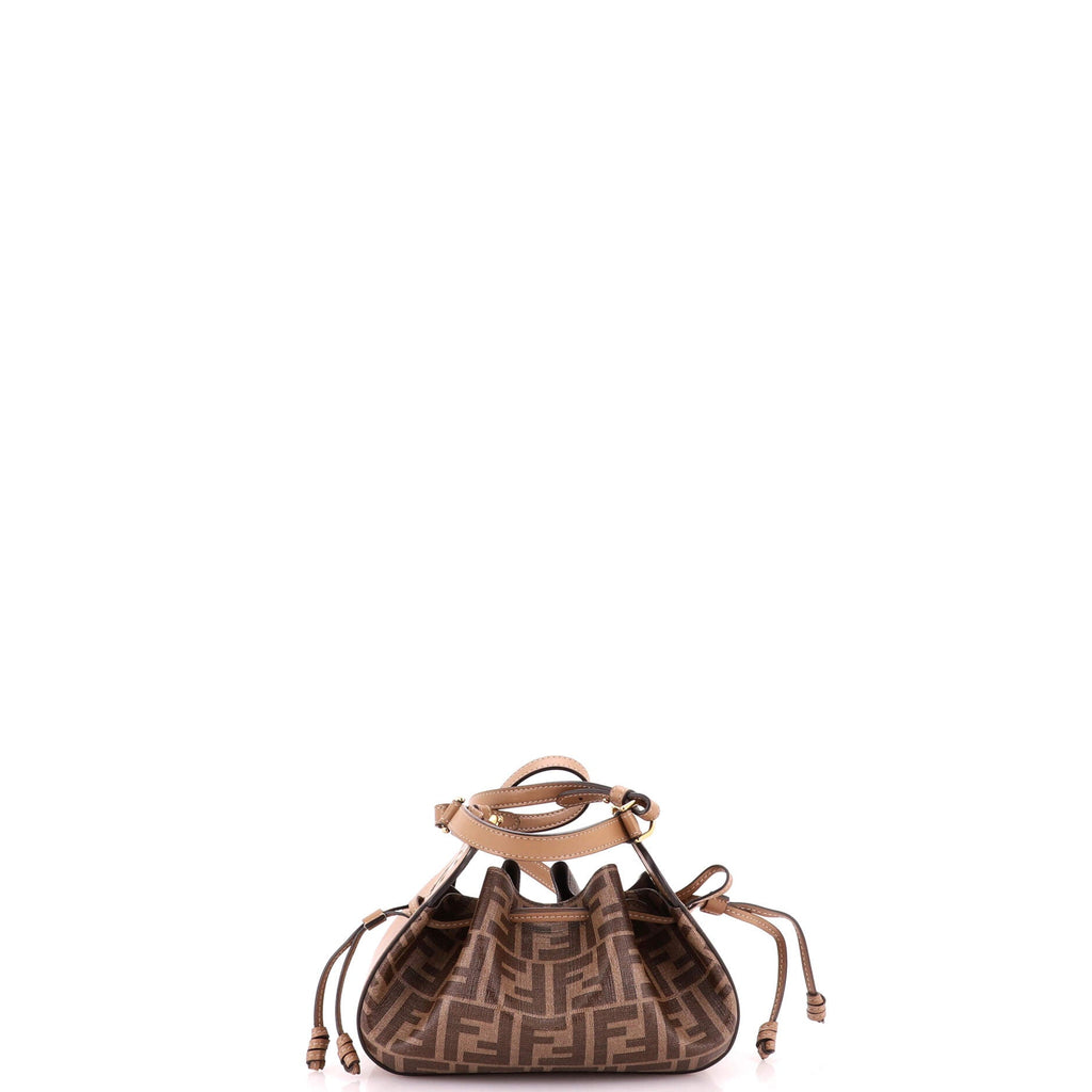 Pomodorino Bucket Bag Zucca Coated Canvas Mini