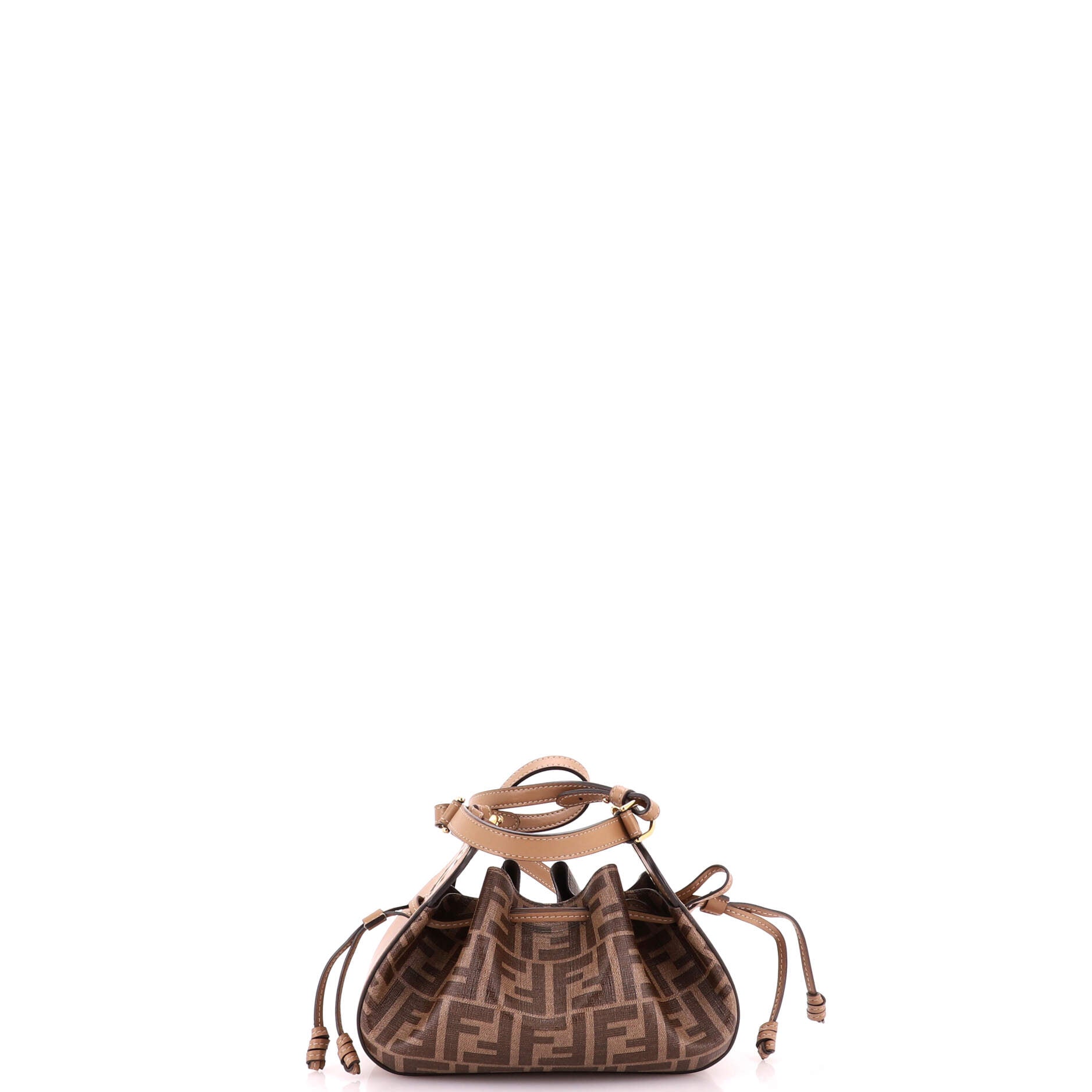 Pomodorino Bucket Bag Zucca Coated Canvas Mini