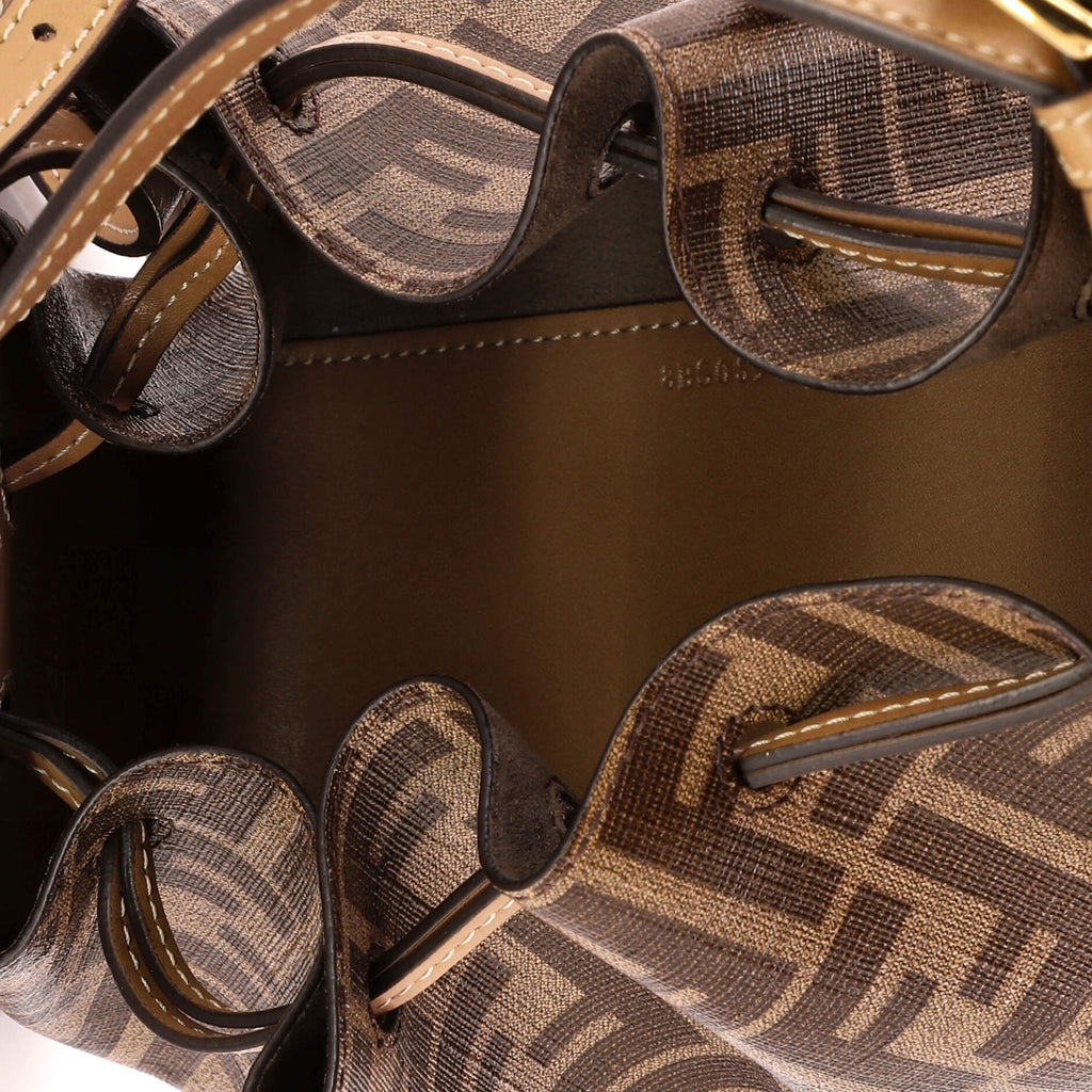 Pomodorino Bucket Bag Zucca Coated Canvas Mini