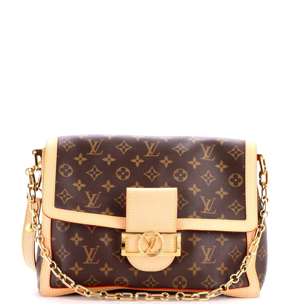 Dauphine Soft Shoulder Bag Monogram Canvas GM