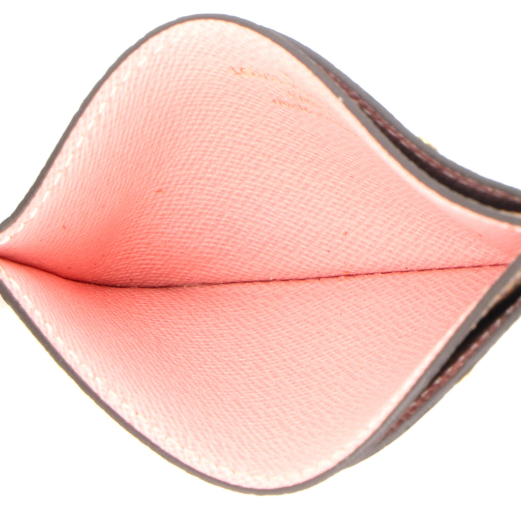 Card Holder Flower Printed Studded Damier