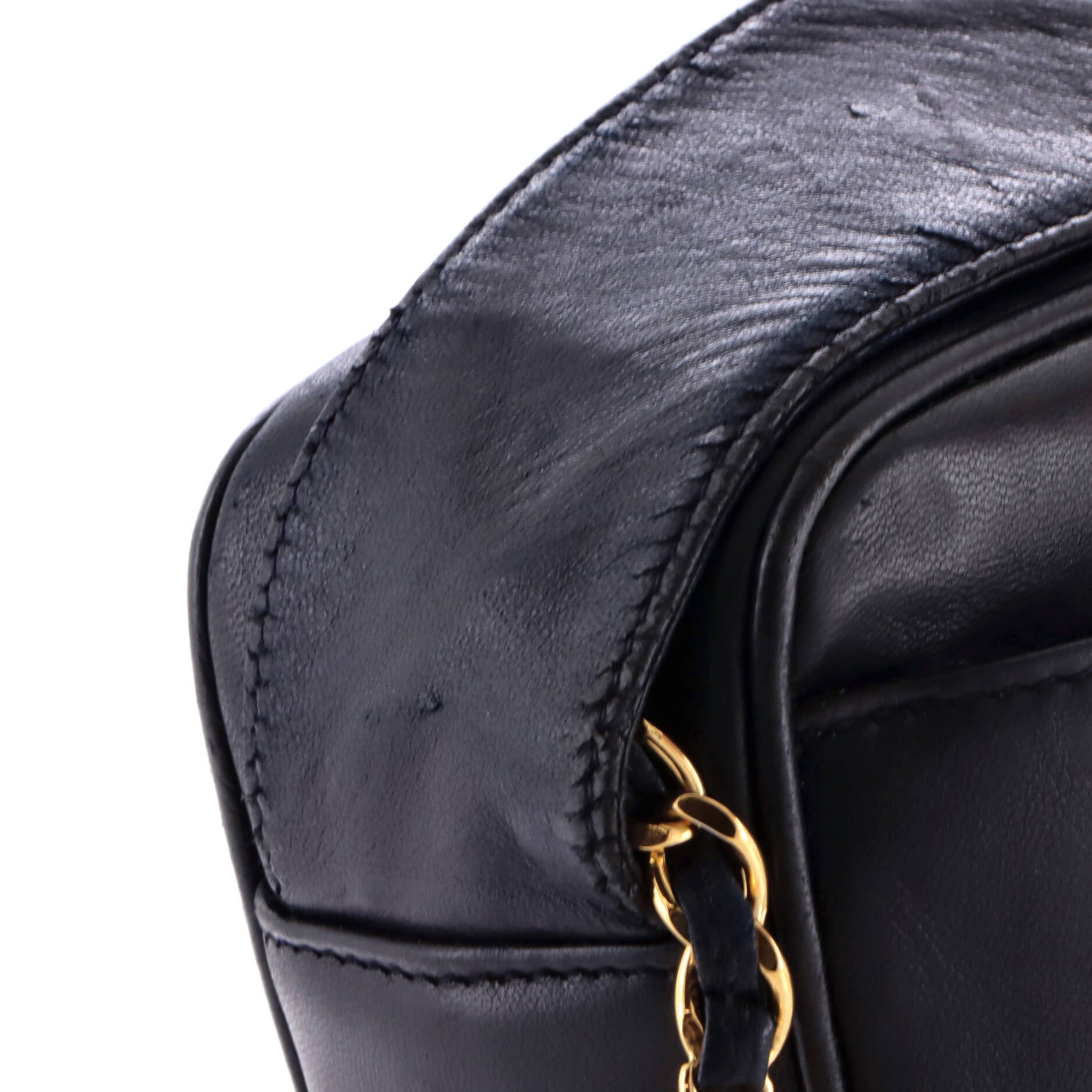 Vintage Triple CC Camera Shoulder Bag Lambskin Medium