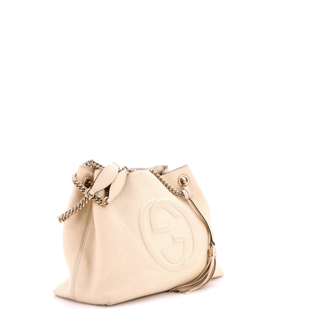 Soho Chain Strap Shoulder Bag Leather Medium