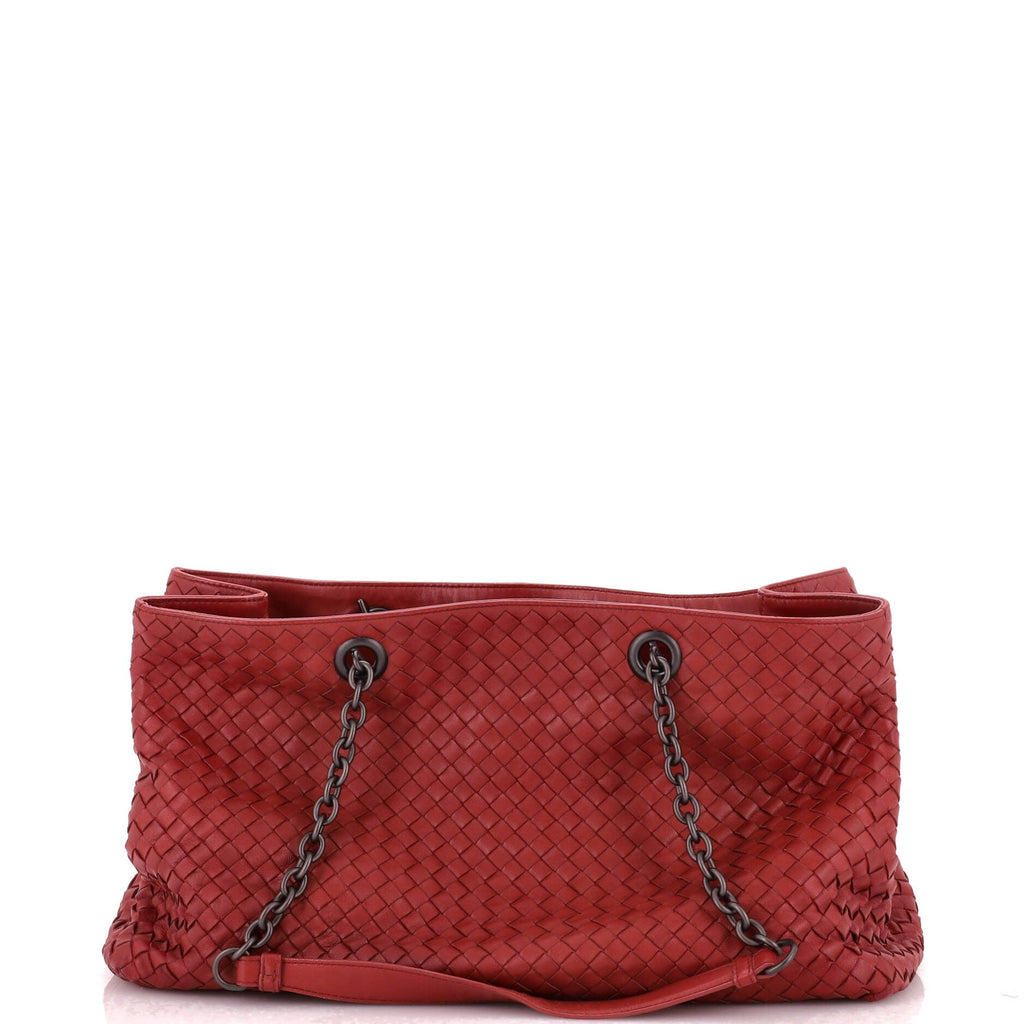 Double Chain Tote Intrecciato Nappa Large