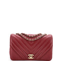 Statement Flap Bag Chevron Calfskin Mini