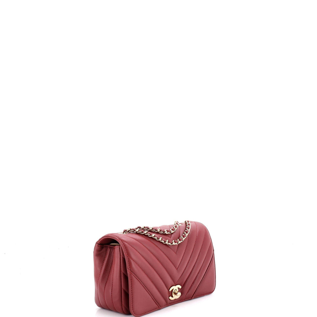 Statement Flap Bag Chevron Calfskin Mini