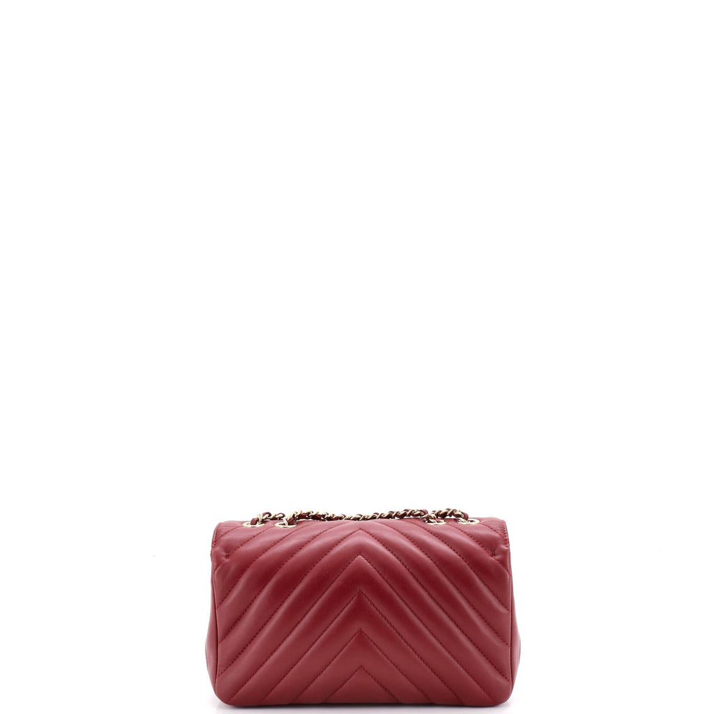 Statement Flap Bag Chevron Calfskin Mini