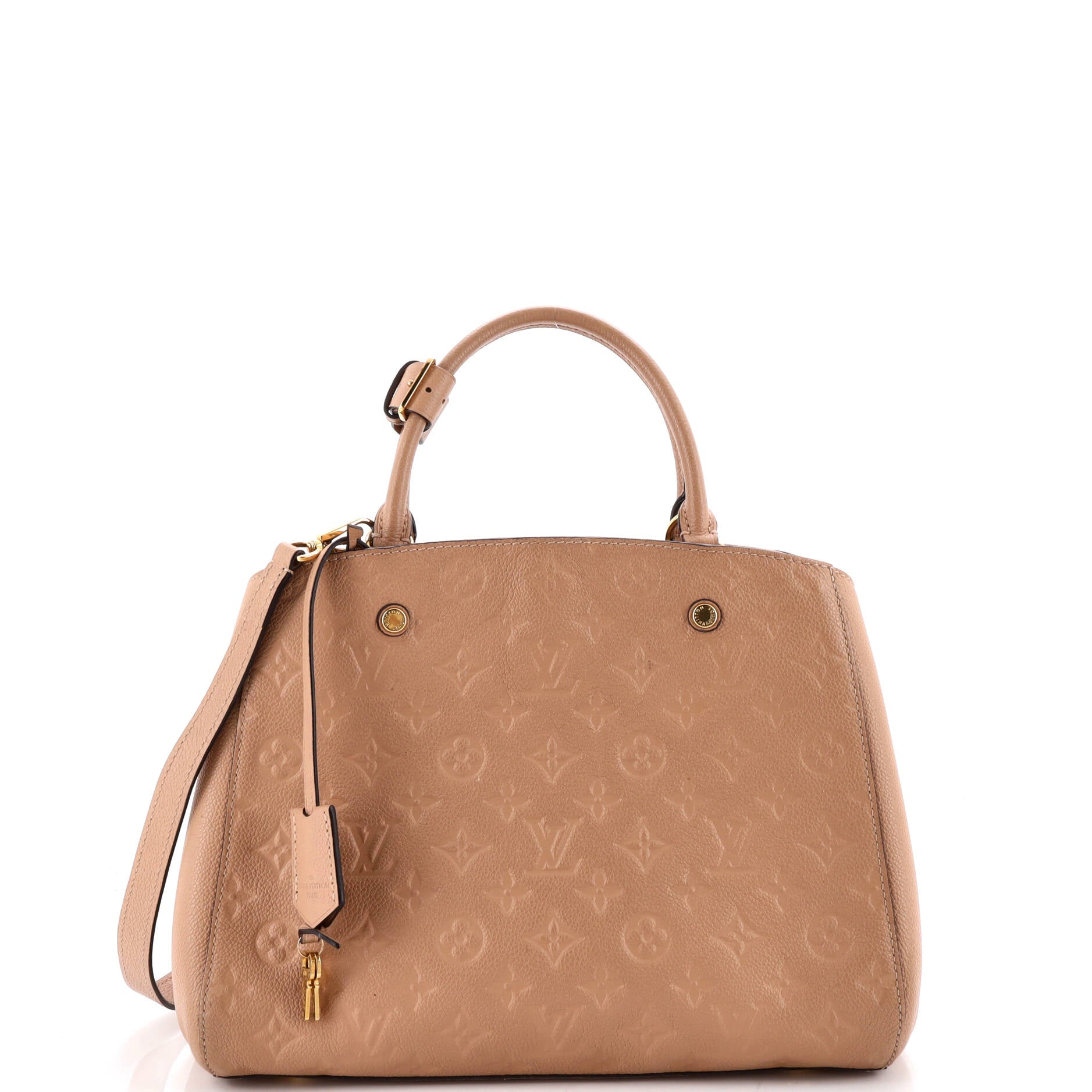Montaigne Handbag Monogram Empreinte Leather MM