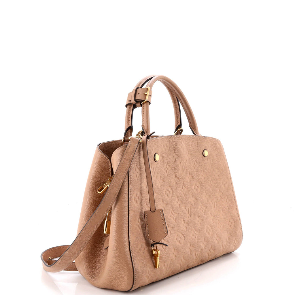 Montaigne Handbag Monogram Empreinte Leather MM