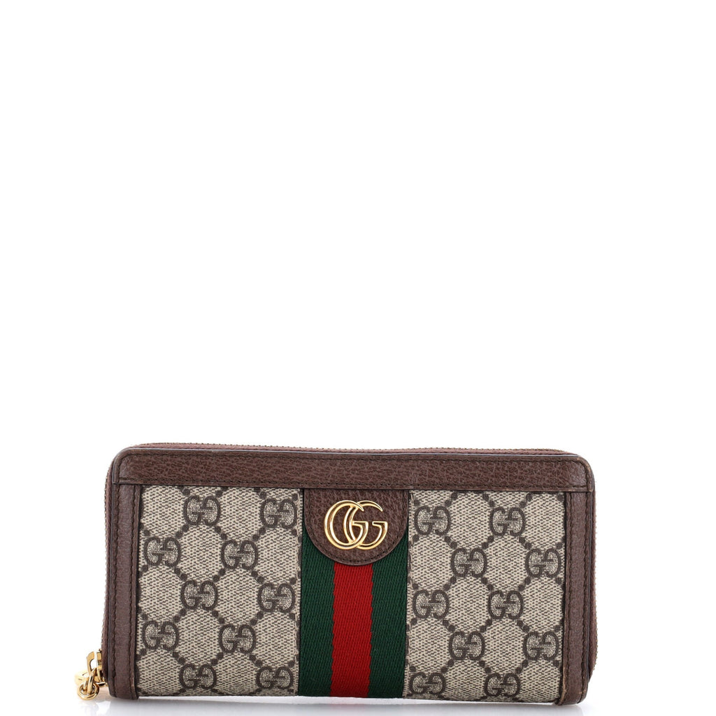 Ophidia Zip Around Wallet GG Coated Canvas
