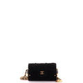 CC Barrel Chain Crossbody Bag Camellia Velvet Small