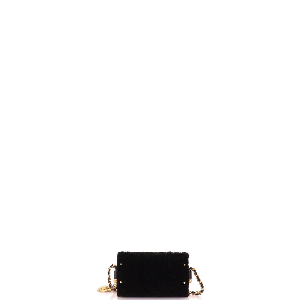 CC Barrel Chain Crossbody Bag Camellia Velvet Small