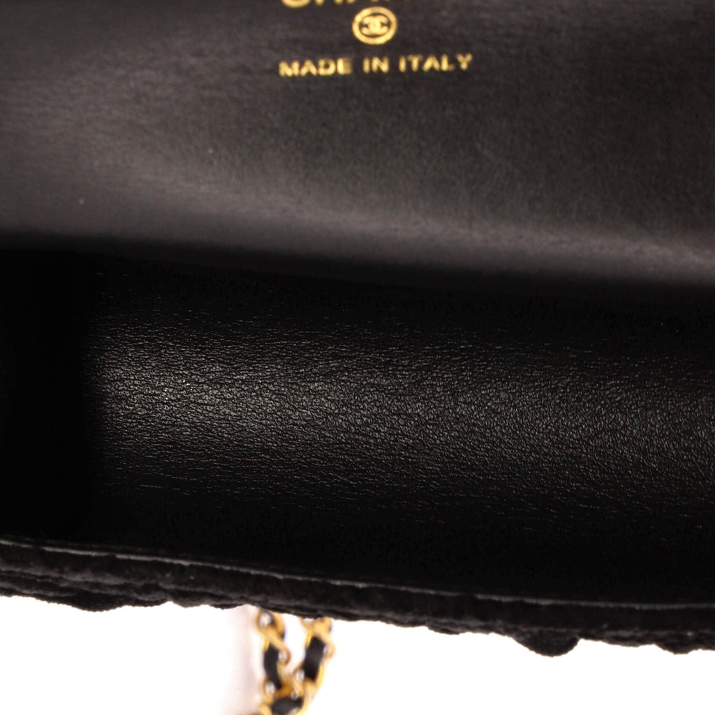CC Barrel Chain Crossbody Bag Camellia Velvet Small
