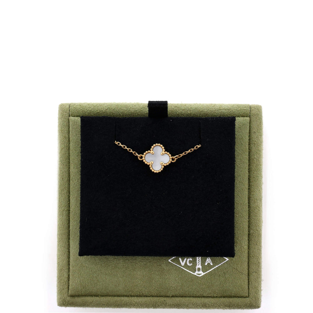Sweet Alhambra Bracelet 18K Yellow Gold and Mother of Pearl