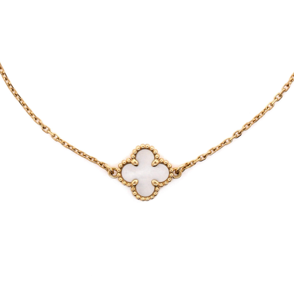 Sweet Alhambra Bracelet 18K Yellow Gold and Mother of Pearl