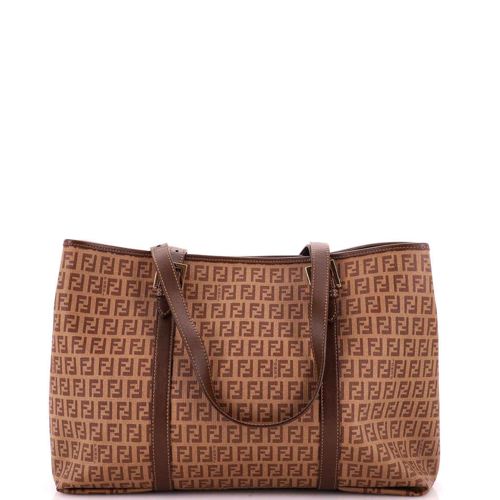 Belted Handle Tote Zucchino Coated Canvas Large