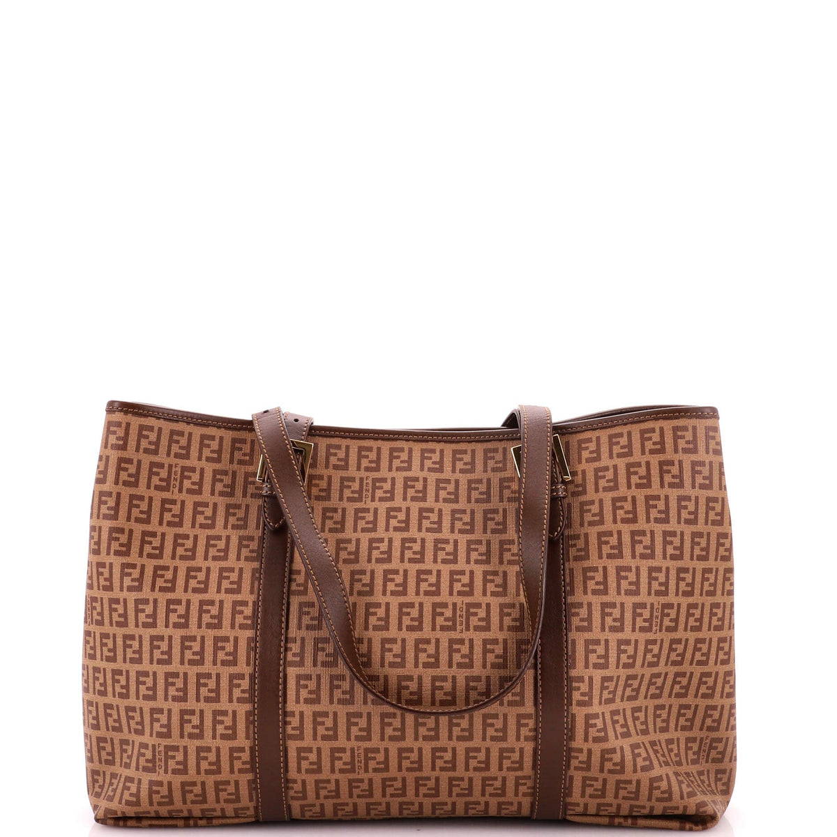 Belted Handle Tote Zucchino Coated Canvas Large
