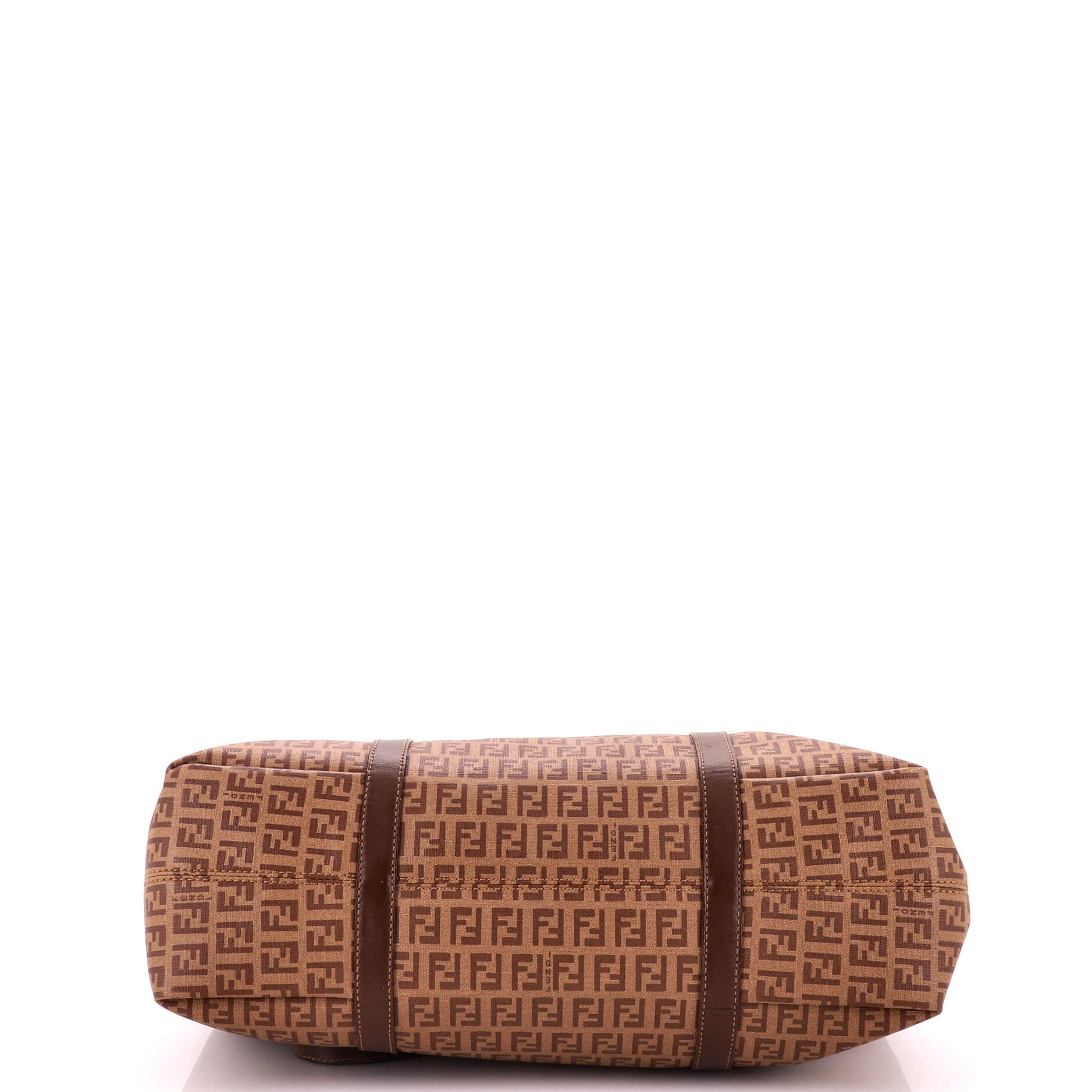 Belted Handle Tote Zucchino Coated Canvas Large