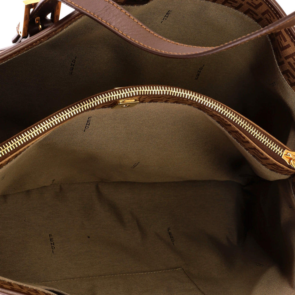 Belted Handle Tote Zucchino Coated Canvas Large