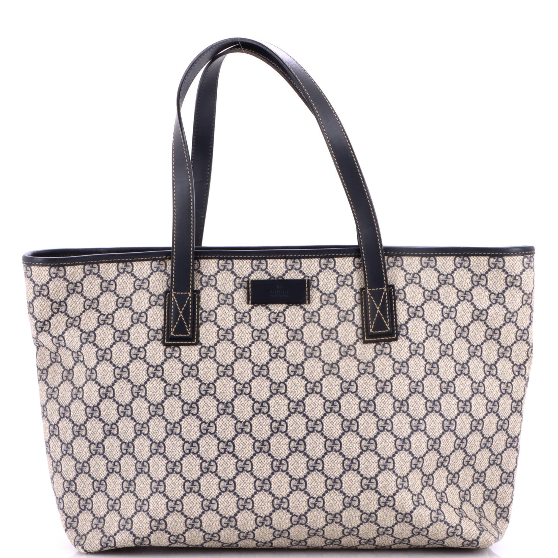 Plus Tote GG Coated Canvas with Leather Medium