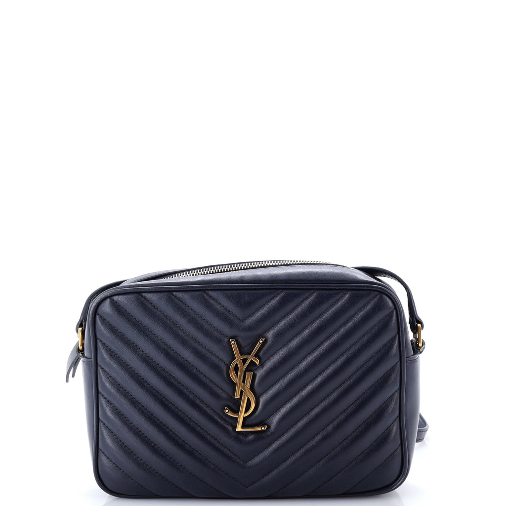 Lou Camera Bag Matelasse Chevron Leather Small