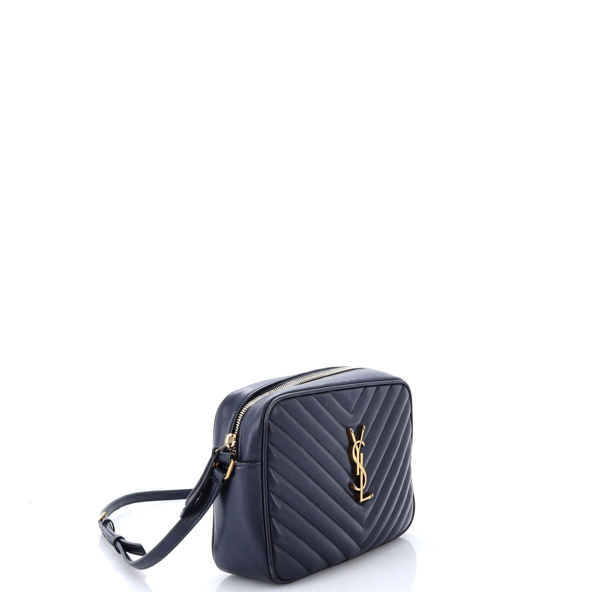 Lou Camera Bag Matelasse Chevron Leather Small