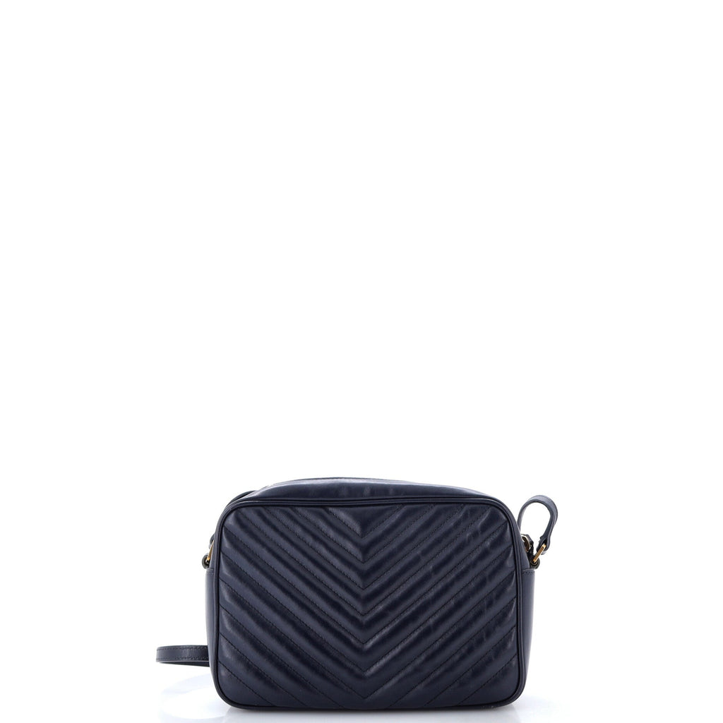 Lou Camera Bag Matelasse Chevron Leather Small