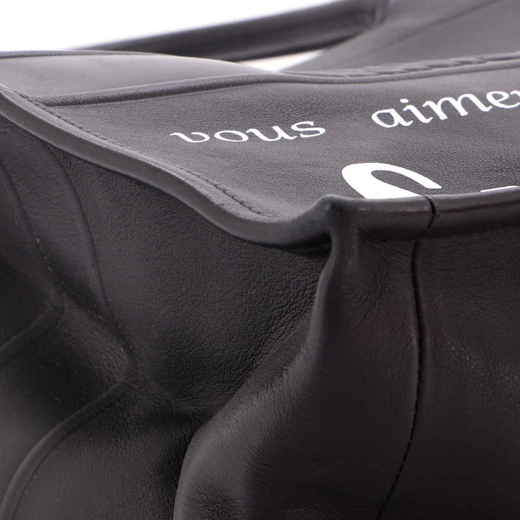 Book Tote Printed Leather Large