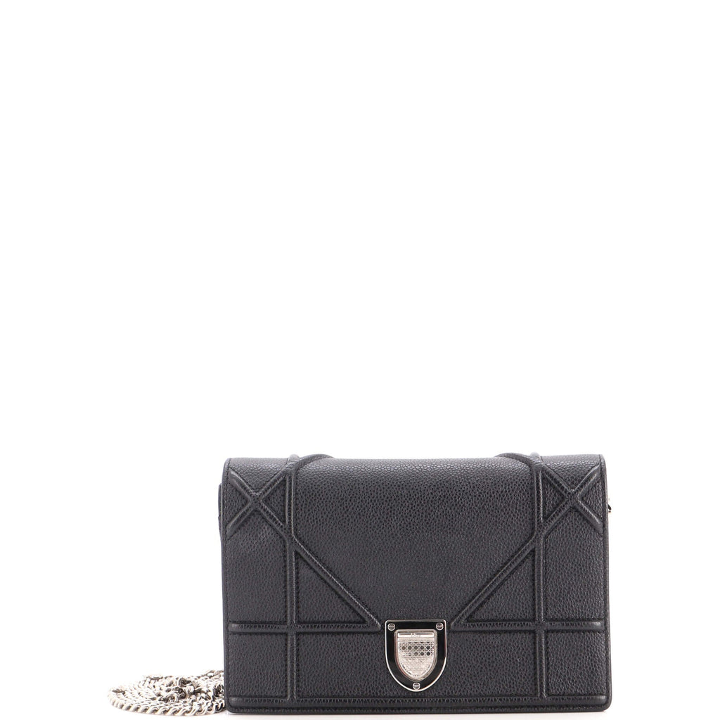 Diorama Wallet on Chain Leather