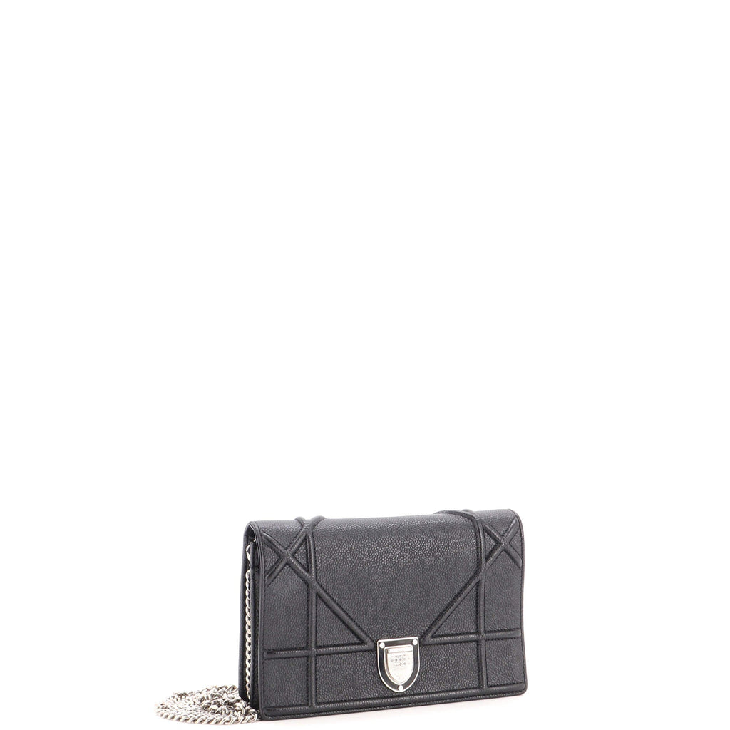 Diorama Wallet on Chain Leather