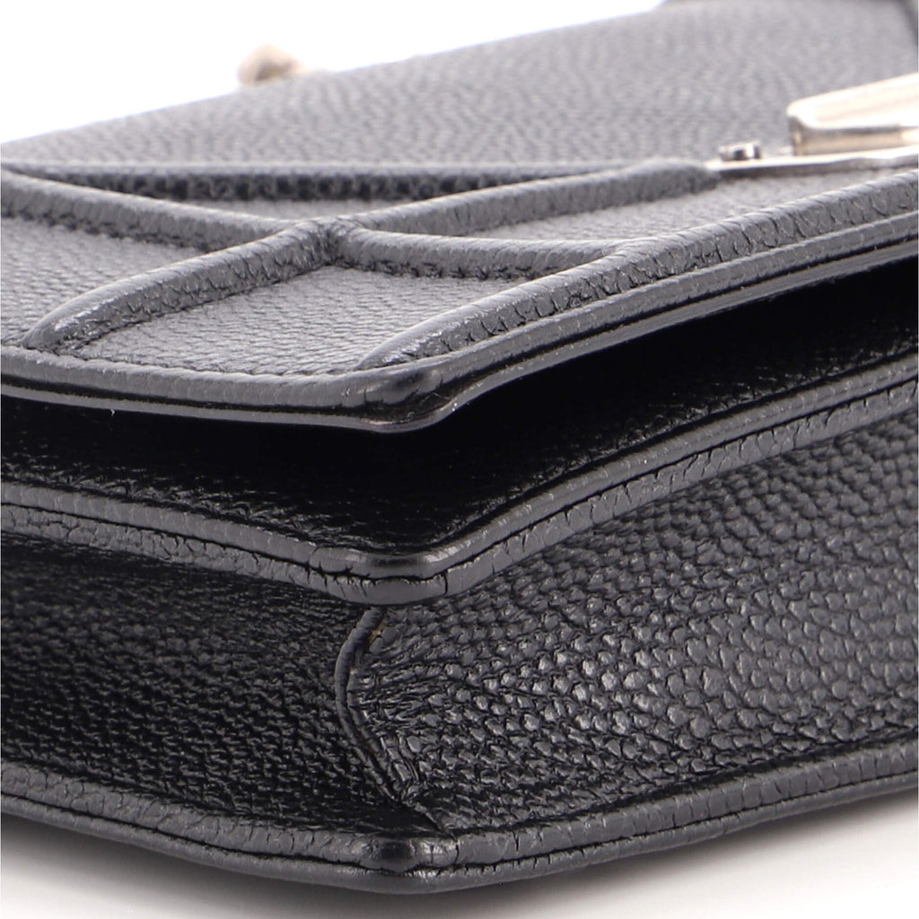 Diorama Wallet on Chain Leather