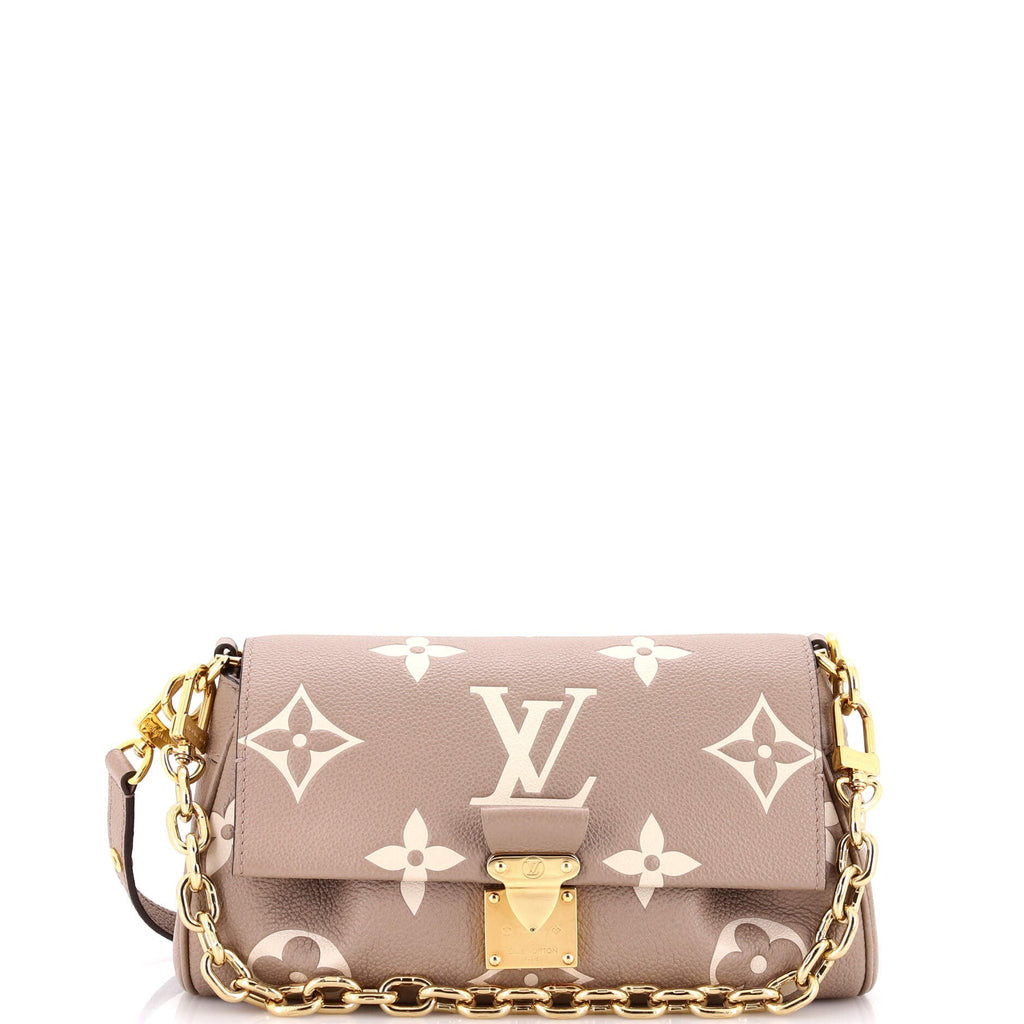 Favorite NM Handbag Bicolor Monogram Empreinte Giant