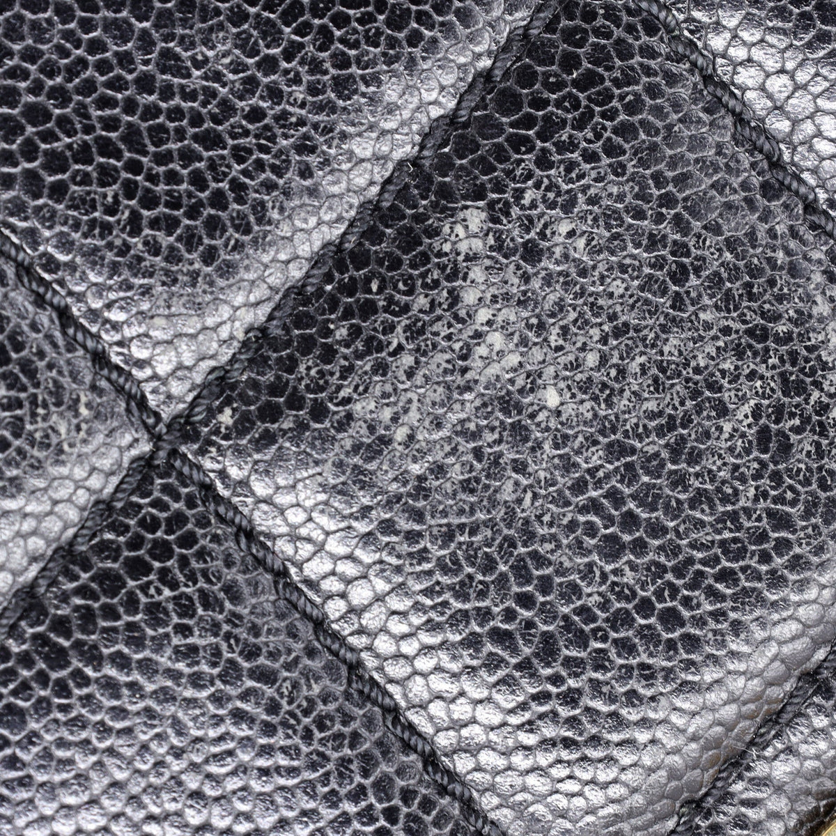 Vintage Front Pocket Shoulder Bag Quilted Lambskin Large