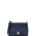 Chic Pearls Flap Bag Quilted Lambskin Small