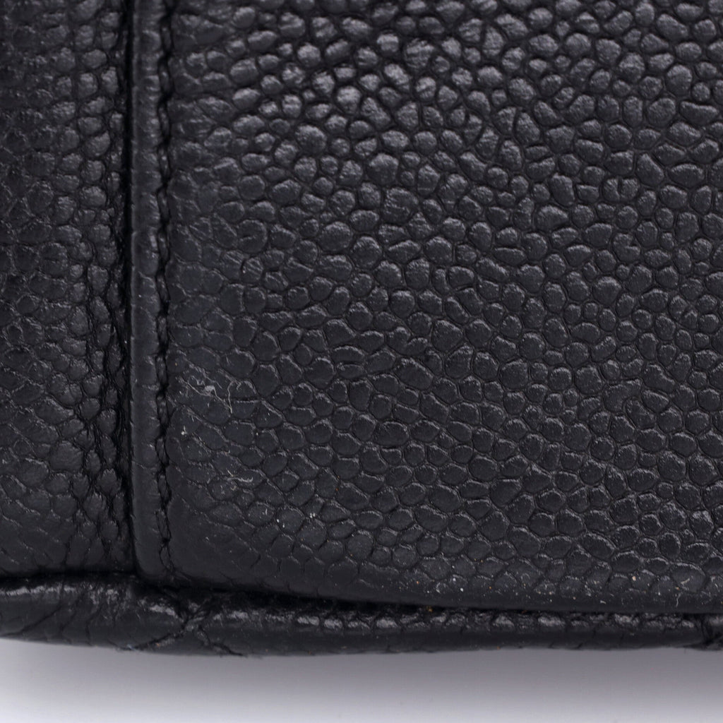 Grand Shopping Tote Quilted Caviar