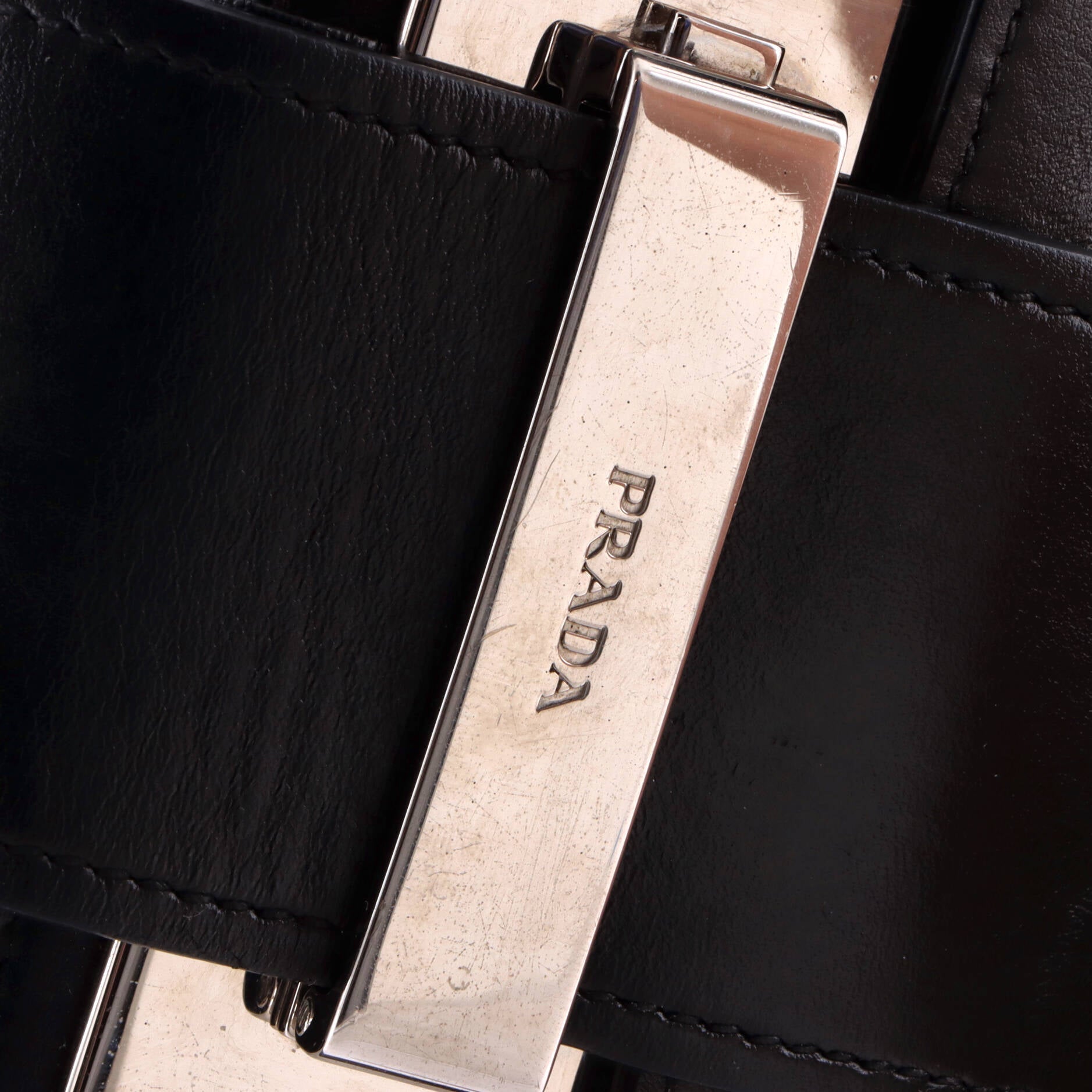 Metal Ribbon Shoulder Bag City Calfskin Small