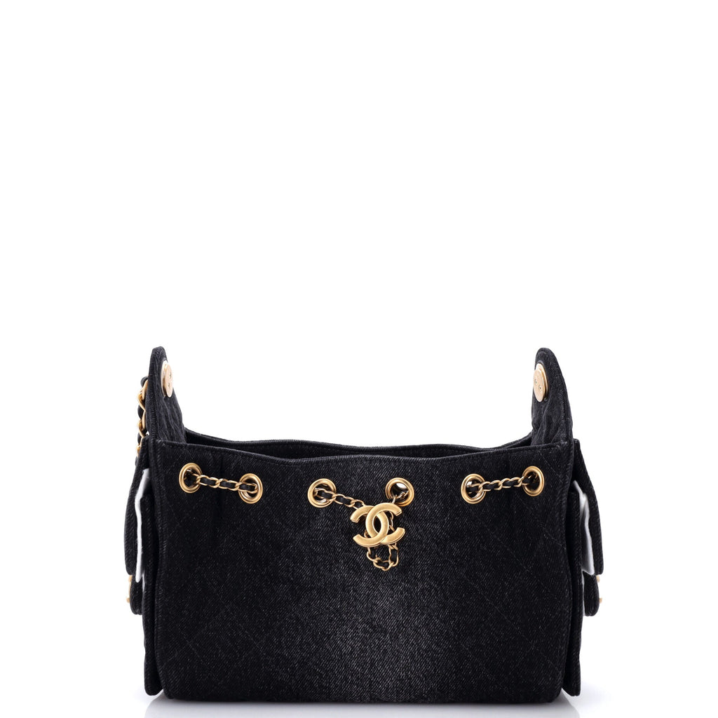 25 Hobo Bag Quilted Denim Mini