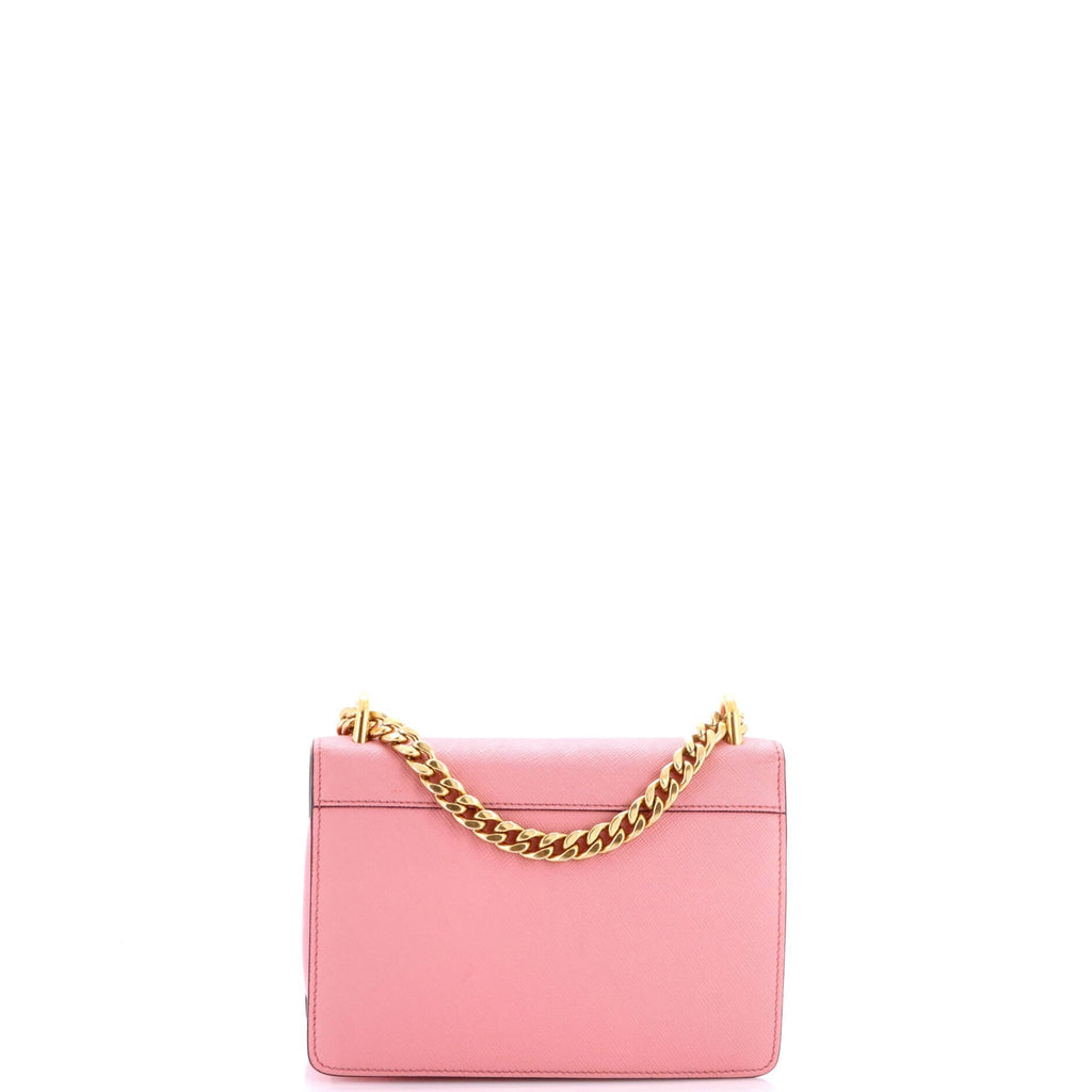 Chain Flap Bag Saffiano Leather Small