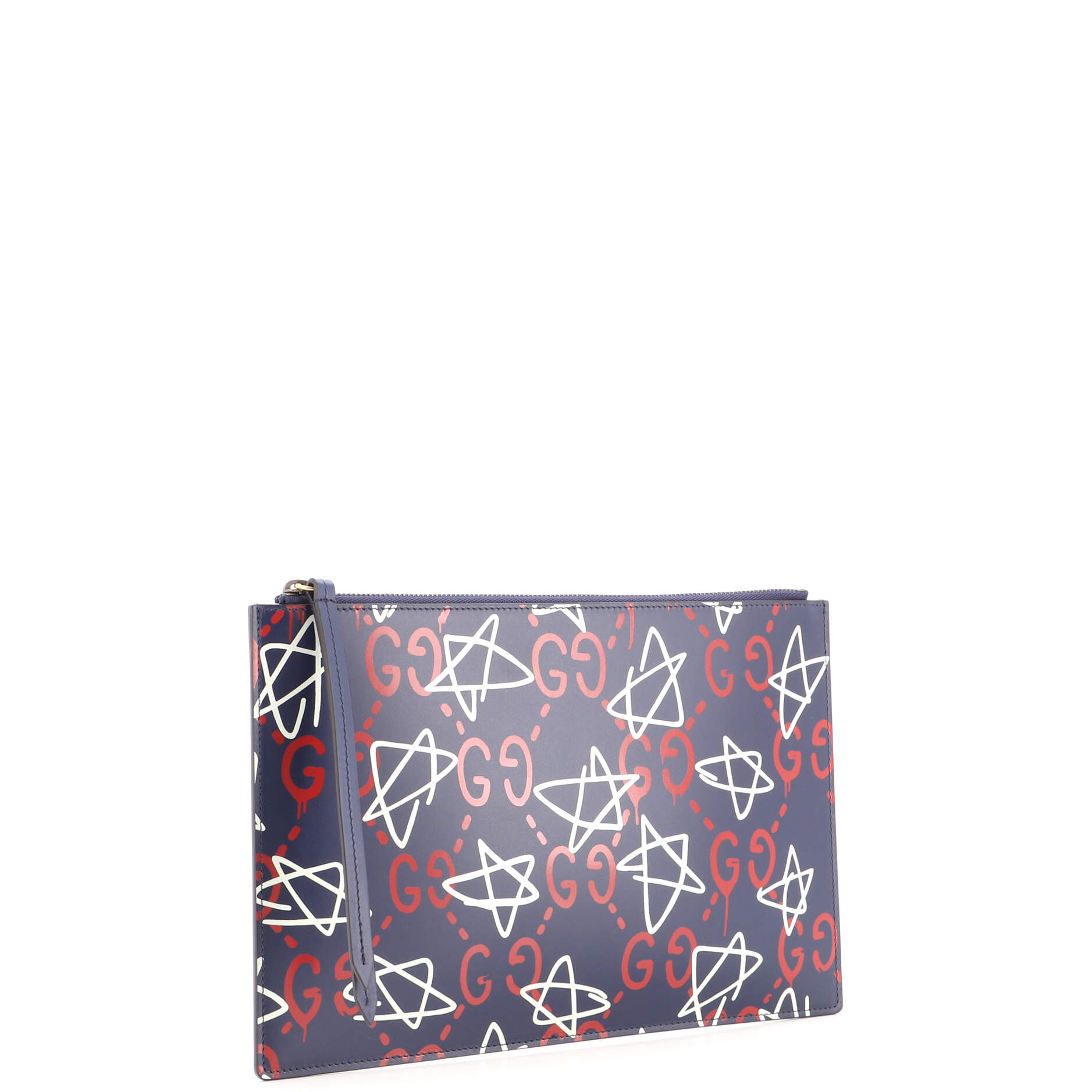 Zipped Pouch GucciGhost Leather Medium