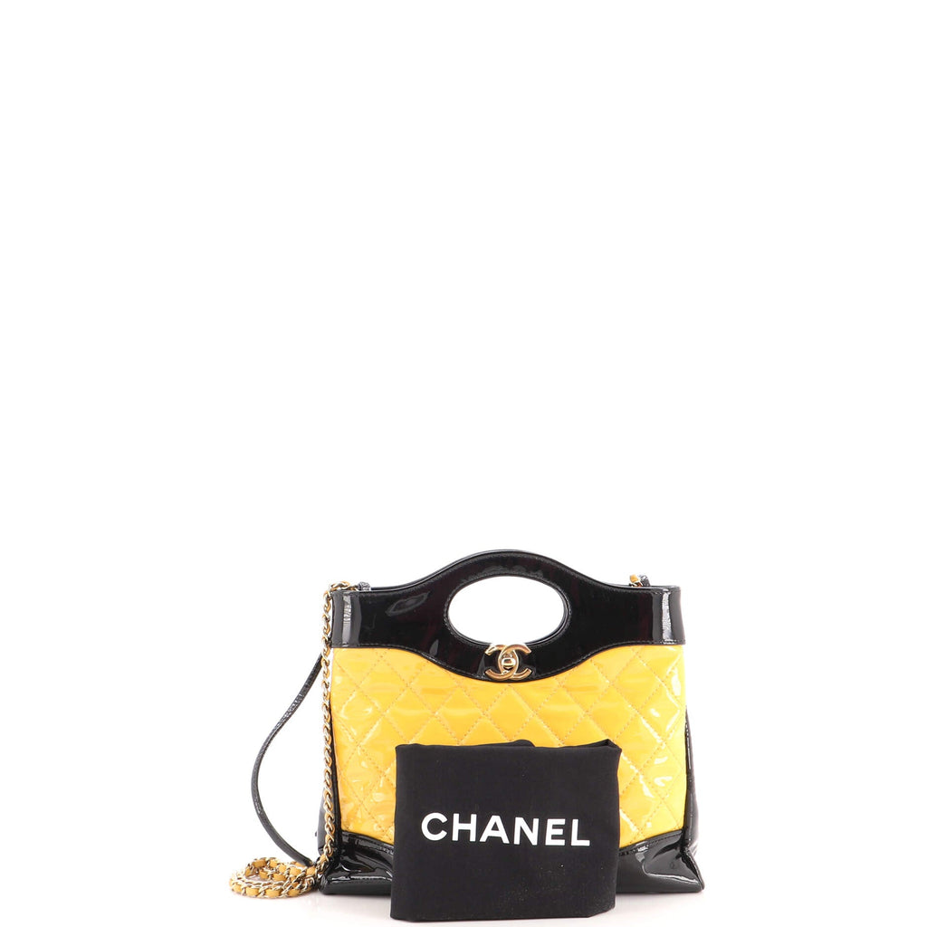 31 Shopping Bag Quilted Patent Mini