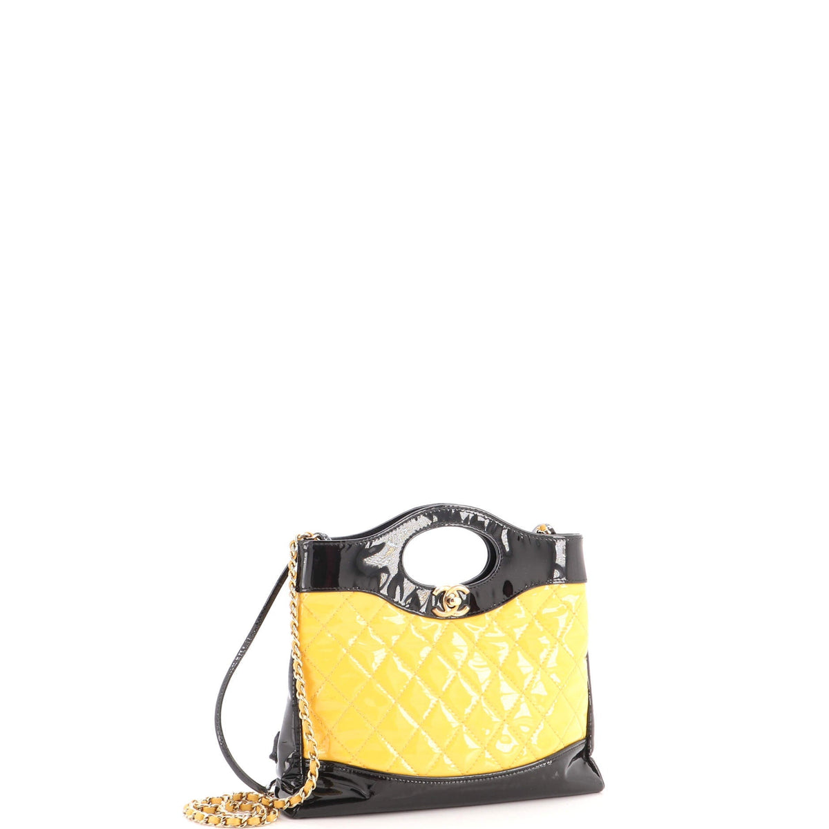 31 Shopping Bag Quilted Patent Mini